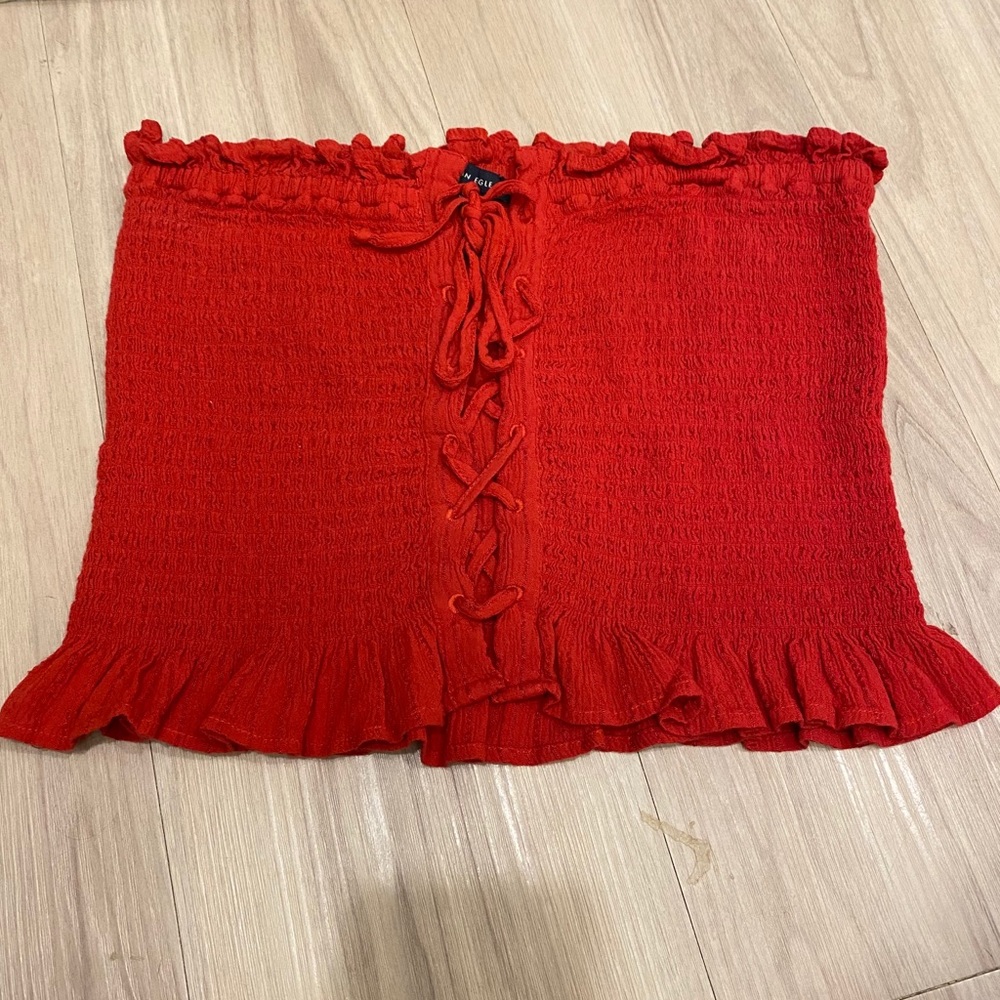 American Eagle Red Crop Top